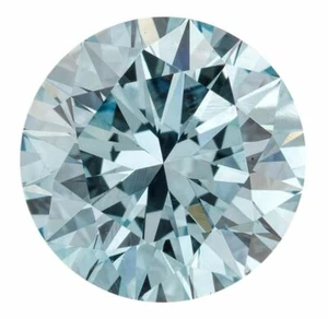Natural Extra Fine Vivid Aqua Blue Diamond - Round - VS2-SI1 - Africa - Extra Fi - Picture 1 of 1