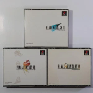 FINAL FANTASY 7 8 9 VII VIII IX FF Lot 3 Set Sony PS1 Playstation1 Japan Ver. - Picture 1 of 8