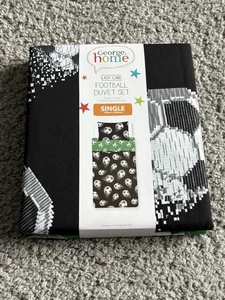 George Home Football Reversible Single Duvet Set - Picture 1 of 2