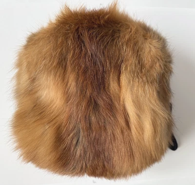 Calentador de manos de piel de zorro rojo vintage de los años 50 para mujer Gittelman's Sons Philadelphia Foto 1 de 4