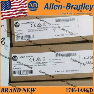 New Sealed NEW PLC 1746-IA16 SER D SLC 500 Input Module PLC AB 1746-IA16 - Picture 1 of 5