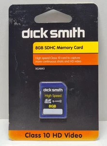 DickSmith 8GB SDHC SD Memory Card (Class 10) for Cameras, Consoles etc. Sealed - Picture 1 of 5