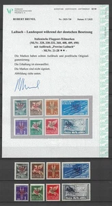 Dt. Besetzung "Laibach - Flugpost/Eilmarken mit Aufdruck Mi.Nr 21-28" Postfrisch - Bild 1 von 3
