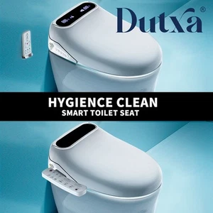Electric Bidet Toilet Seat Cover LED Night Light Remote Control Antibacterial - Picture 1 of 35