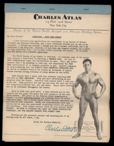 GESUNDHEIT und KRAFT von Charles Atlas * Lektion 1 - 11 Seiten Konvolut siehe Scans - Bild 1 von 6