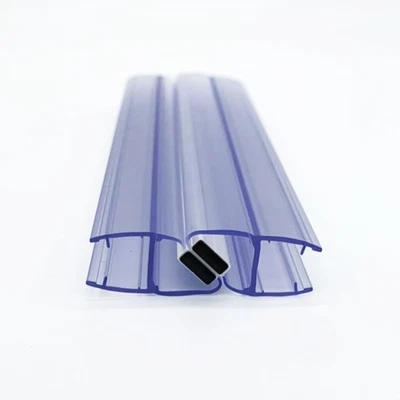 DDANKE 2 Pack 50cm Magnetic Shower Door Seal Strip for 90° 180° Glass Door PVC Seal