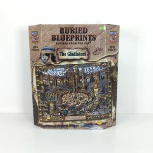 NOB Buried Blueprints The Gladiators 1000pc Jigsaw Puzzles From the Past Sealed - Picture 1 of 11