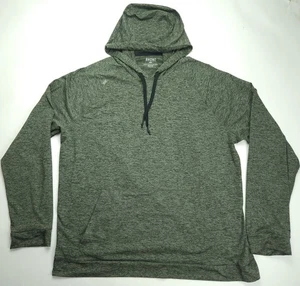 Neu ohne Etikett XXL Rhone OOO Hoodie Herren grün meliert Stretch Pullover Performance - Bild 1 von 7