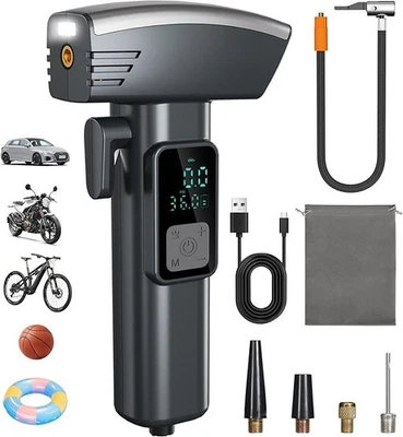 Rechargeable Tyre Inflator Air Compressor Cordless Large LED Display 4000mAh NEW - Image 1 of 4