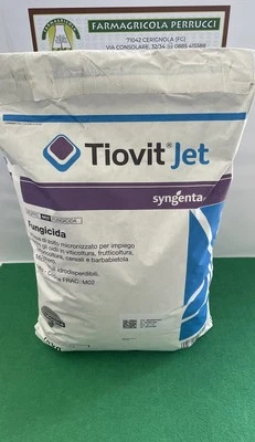 TIOVIT JET fungicida a base di Zolfo Puro80% Microgranuli Conf.10kg