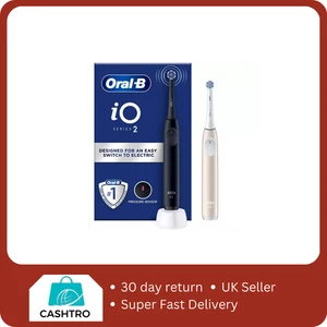 Oral-B iO2 Duo Pack Night Black / Pink Electric Toothbrush - Picture 1 of 1