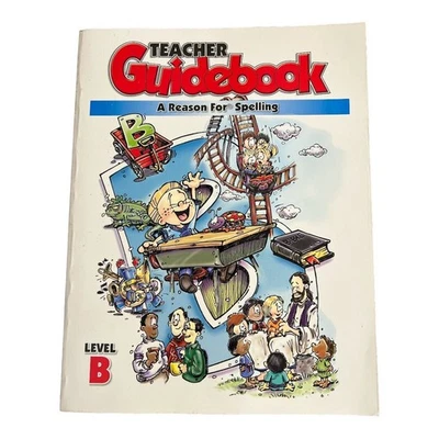 A Reason for Spelling Teacher Guidebook Level B~Homeschool English 1999 PB~P8 02 - Image 1 of 4