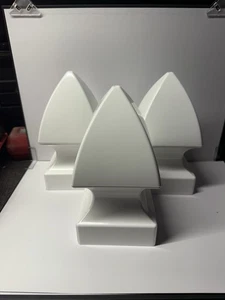Tappo palo recinzione gotica veranda 4" x 4" vinile bianco - Foto 1 di 15