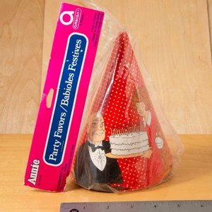1981 Party Favor Hats 5-Pack / ANNIE - SPECIAL Little Orphan VINTAGE COLLECTION - Picture 1 of 3