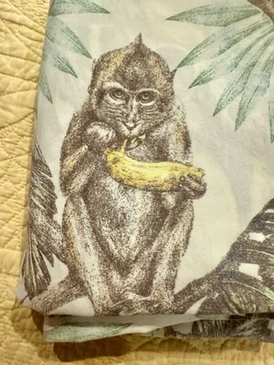 Funda nórdica doble (60x80") Ikea Tourist Monkeys 2017 Frédérique Vernillet usada en excelente estado Foto 1 de 4