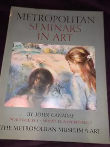 METROPOLITAN SEMINARS IN ART 1958 edition hardcover book, PORTFOLIO 1 W PRINTS - Imagen 1 de 9
