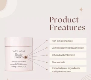 2pcs WEILAIYA Camellia Face & Body Day Cream White Tone-Up SPF 30 PA+++ 200g Ea - Picture 1 of 7