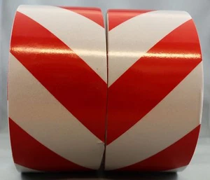 3M Red/White Class 2 (3200 Series) Reflective Tape 75mm x 20m KIT - Picture 1 of 3