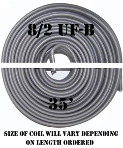 Cable alimentador subterráneo Southwire 8/2 UF-B x 35' - Imagen 1 de 2