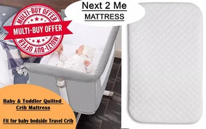Chicco Next to Me Bedside Crib Mattress Compatible to Fit Baby & Toddler Crib - Picture 1 of 11
