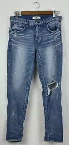 Moussy Vintage Skinny Jeans Gr. 27 Medium Wash Distressed Japanese Denim - Bild 1 von 9
