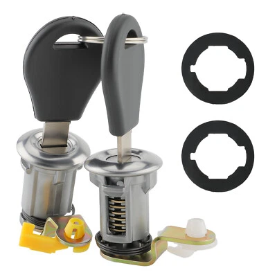 Juego de cerraduras de puerta izquierda y derecha con llave para camioneta Nissan D21 1984-1998 80601-01G25 EE. UU. Foto 1 de 4