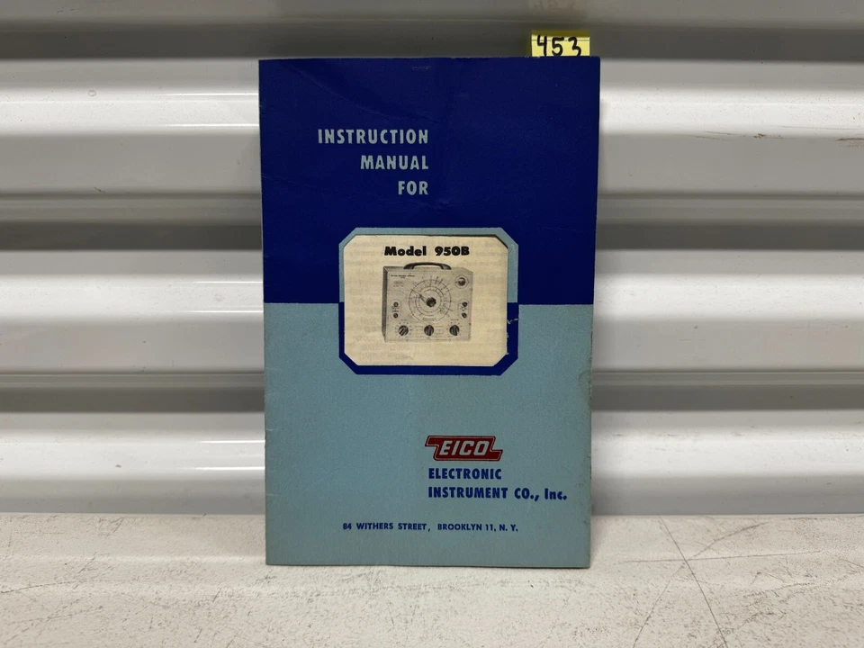 EICO Modelo 950B Resistencia-Capacitancia-Puente Compactador Manual de Instrucciones Foto 1 de 4