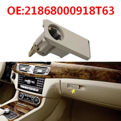 Fit For Mercedes-Benz W218 2012-2017 Light Beige Glove Box Handle Cover Lid Lock — 第 1/4 张图片