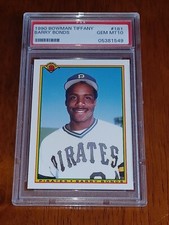 BARRY BONDS 1990 BOWMAN TIFFANY #181 PSA 10 GEM Mint Pittsburg Pirates