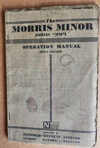The Morris Minor Series "MM" Manual de Operación Quinta Edición 75 Páginas - Imagen 1 de 8