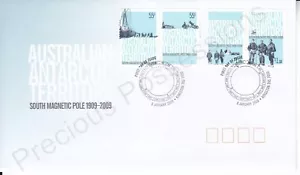 AUSTRALIAN ANTARCTIC AAT 2009 FDC STAMP SET SOUTH MAGNETIC POLE KINGSTON PMK - Picture 1 of 1