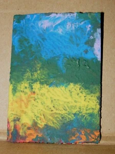 ACEO Original Art Trading Card Acrylic Abstract Painting by NuoVo (#41) - Picture 1 of 2