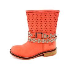 Shoot Ladies Ankle Boots Red Leather 36 Mesh Pattern Np 129 Neu