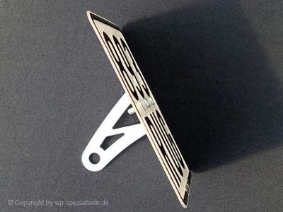 Kennzeichenhalter seitlich Peugeot Speedfight 2 / 3 Tuning  LC AC 50ccm POLIERT - Bild 1 von 4