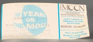 Boleto de colección Warren Zevon - The Moon Tallahassee, FL 29-01-1996 Comp Tic - Imagen 1 de 2