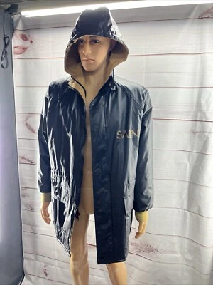 Винтажный мужской NFL игры день Новый Орлеан святых с капюшоном дождевик размер средний - Изображение 1 из 4