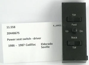 1986-1987 Cadillac Eldorado Seville NOS driver seat switch 20448675 - Picture 1 of 4