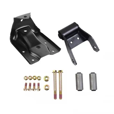 Rear Leaf Spring Hanger Bracket and Shackle Kit for Chevy Silverado GMC Sierra - Image 1 of 4
