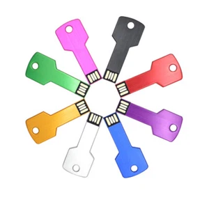 Lot 10PC 1/2/4/8GB Key Shaped USB Flash Drive Disk Memory Pen Stick Random Color - Bild 1 von 11