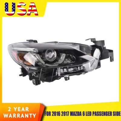 RIGHT HEADLAMP HEADLIGHT w/ AFS LED FOR 2016-2017 MAZDA 6 2.5L L4 GMN3-51-031D - Image 1 of 4
