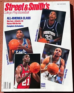 1991-92 Street & Smith's College & Prep Basketball Alonzo Mourning on Cover - Picture 1 of 1