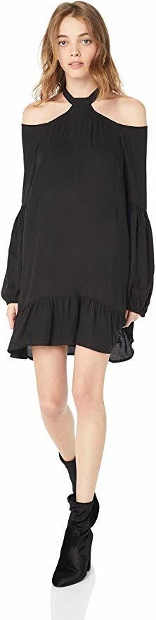 Jack by BB Dakota JI308852 Women's Future is Female Rayon Crepe Dress Black M