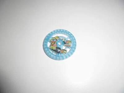 Lego Technic Rad Disc 5x5 32358 bedruckt Flammen transparent hellblau ebed72 - Bild 1 von 2