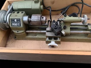 Unimat SL DB200 Lathe w/ WOODEN Case & Accessories MADE IN AUSTRIA - Picture 1 of 9
