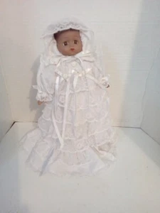 13 Zoll Puppe Cristing Kleid Afroamerikanische Puppe weiß Kleid - Bild 1 von 5