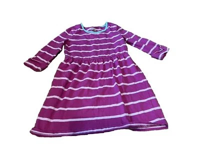 Circo Tunic Youth Size 7/8 Purple Striped 3/4 Sleeves Pink Teal Long Sleeve - Image 1 of 4