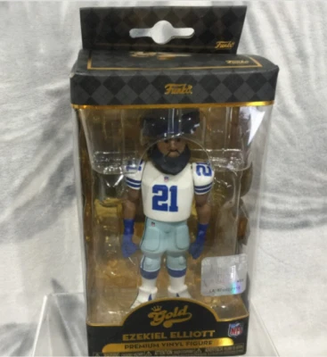 Funko Gold Exclusive NFL Premium Vinyl Chase Ezekiel Elliott Dallas Cowboys New Foto 1 de 4