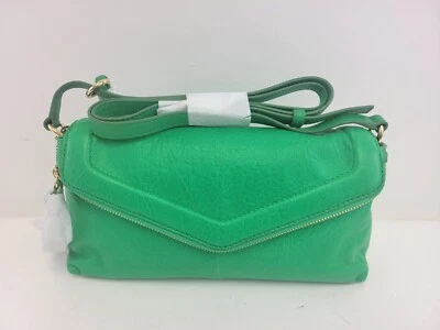 Vince Camuto Bubble Lamb Leather Flap Crossbody Handbag-Cyndy- in Lotus Green - Image 1 of 4
