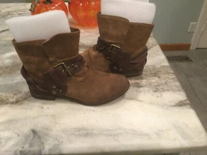 Bota de gamuza topo chocolate azul rosario. Talla 40. Nuevo en caja - Imagen 1 de 6