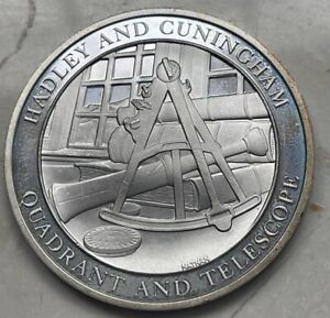 John Hadley's Quadrant Hadley & Cuningham Silver Medal - PVC